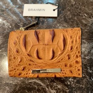 Brahmin McKenna Leather Coin Purse:  Brown:  NWT